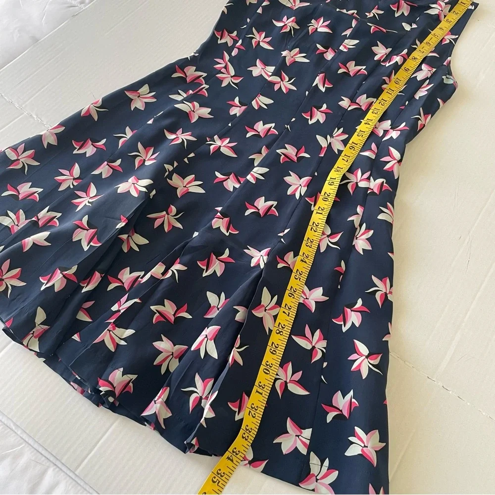 Joie Medina Navy and Pink Tropical Floral Mini Dress - Picture 8 of 10
